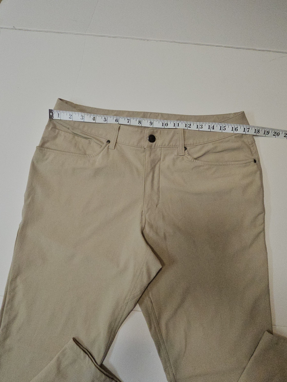 Lululemon ABC Pant 5-Pocket Bundle 33x32 Dark Grey Obsidian & Trench Beige Set 2 - Picture 8 of 17